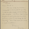 Pond, [Major James Burton], ALS to. Oct. 31, 1899.