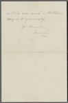 Pond, [Major James Burton], ALS to. Jul. 1, 1900.