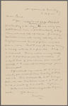 Pond, [Major James Burton], ASL to. [Sep. 8, 1901].