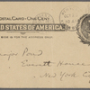 Pond, [Major James Burton], postcard to. Oct. 26, [1901?].