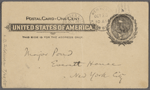 Pond, [Major James Burton], postcard to. Oct. 26, [1901?].