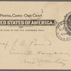 Pond, [Major James Burton], postcard to. Oct. 24, [1902].