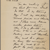 [Pond], Major [James Burton], LS to. Dec. 4, 1902. In Isabel Lyon's hand.