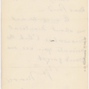 Pond, [Major James Burton], ALS to. Nov. 17, [n.y.].