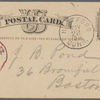 Pond, [Major James Burton], APCS to. [Nov. 28, n.y.].