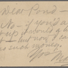 Pond, [Major James Burton], APCS to. [Nov. 28, n.y.].