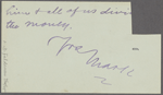 Pond, [Major James Burton], APCS to. [n.d.]