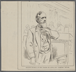 Senator Thurman, of Ohio, making his appeal for "Hamburg" Butler. 