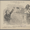 Dialogue probable. Senator Thurman:--"Shall we, sir, recognize these copper colored lepers as men and brothers?-- The chair:--"Never."