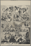 The Tichborne case--sketches of heads in court.