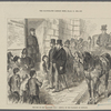 The end of the Tichborne case: arrival of The Claimant at Newgate.