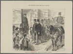 The end of the Tichborne case: arrival of The Claimant at Newgate.