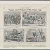 Reception at New York City Hall, by Mayor Tiemann, of the Turkish Admiral Mohamed Pasha and his suite.  Indian Coolies watering the streets of Calcutta...  New perfecting press used for printing "Leslie's weekly" in 1858.  Unloading an elephant at the government dockyard, Calcutta. 