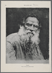 Tolstoi. From a lithograph by Henri Lefort. 