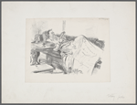 Leo Tolstoy reading and reclining.