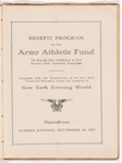 Program for Army Athletic Fund Show at the N.Y. Hippodrome