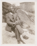 Candid portrait of journalist and writer George S. Schuyler, circa 1930s.