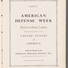 Program booklet for American Defense Week