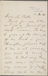 Conway, Moncure Daniel, ALS to [Andrew] Chatto. Dec. 15, 1880.