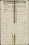 Bliss, [Elisha], telegram to. Dec. 17, 1870.