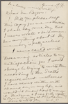 Scott [Frank H.], draft ALS to. Jun. 18, 1895.