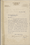 [Smith, Benjamin E.], draft letter to. Aug. 1, 1906. In hand of Isabel Lyon.