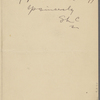 Spalding, [Percy], ALS to. Jun. 7, [1899].