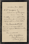 Spofford, A[insworth] R., ALS to. Jan. 30, 1897.
