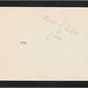 [Stoker, Bram], card to. Dec. 26, [1909]