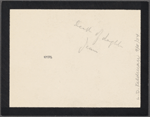 [Stoker, Bram], card to. Dec. 26, [1909]