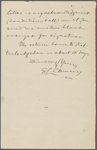 Walker, [John Brisben], ALS to. Aug. 20, 1898.