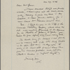 Walker, [John Brisben], ALS to. Aug. 20, 1898.