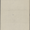 [Watts], [W. H.], ALS to. Aug. 15, 1908. Previously [unknown correspondent]. Copy in Isabel Lyon's hand.