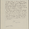 [Watts], [W. H.], ALS to. Aug. 15, 1908. Previously [unknown correspondent]. Copy in Isabel Lyon's hand.