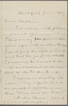 Yost, Mrs Robert M., ALS to. Jan. 14, 1887.