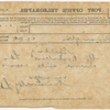 Spalding, Percy, draft telegram to SLC. May [23?], 1899.