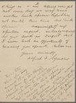 Symons, Alfred F., ALS to SLC. Aug. 3, 1907.