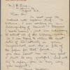 Johnson, Merle, ALS to J. N. Larned. [1927?].