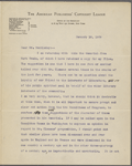Putnam, G. H., TLS to F. N. Doubleday. Jan. 19, 1909.