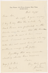 Rice, J. M., ALS to J. B. Pond. Oct. 22, 1898.