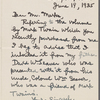 Seaver, Romaine W., ALS to [Harry] Marks. Jun. 19, 1935.