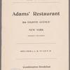 Adams' Restaurant
