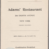 Adams' Restaurant