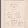 Program booklet for National Emergency Relief Society's Benefit