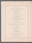Program booklet for National Emergency Relief Society's Benefit