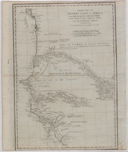 Particular map of the western coast of Africa: from Cape Blanco to Cape de Verga, and of the course of the Rivers Senega and Gambia, from d'Anville's atlas