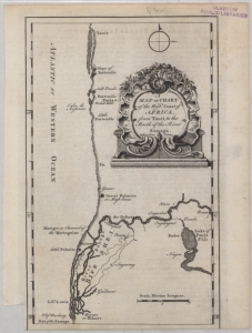 A map or chart of the West Coast of Africa, from Tanit to the mouth of the River Sanaga