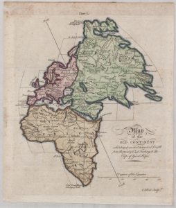Map of the Old Continent exhibiting its greatest diametrical length from the point of East Tartary to the Cape of Good Hope