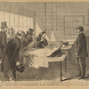 A scene in the New York morgue--identification of the unknown dead