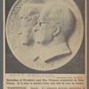 Medallion of President and Mrs. Truman sculptured by Paul Vincze. It is now in plaster form and will be cast in bronze.